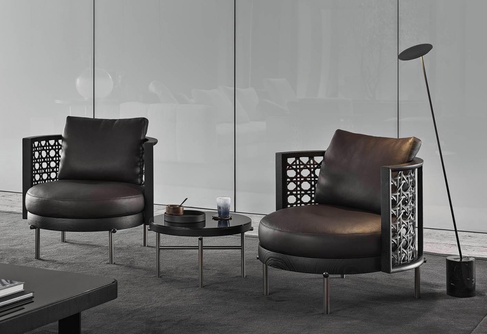 TORII NEST armchairs by NENDO, designed in 2020