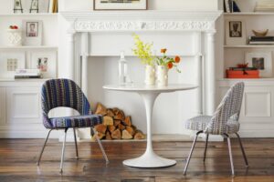 SAARINEN EXECUTIVE ARMLESS CHAIR BY EERO SAARINEN 1950