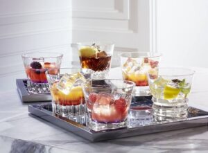 Discover the new EVERYDAY Baccarat, a stunning collection of six perfectly crafted cut crystal glasses each with a different creative pattern. Perfect at any time of day to savor your drink of choice, from the morning juice to the afternoon soft drink to the pre-dinner spritz. The EVERYDAY Baccarat box is the perfect gift for family, friends and for yourself. This box contains 6 tumblers: the Beluga, Etna, Vega, Biba, Stella and the Rosa measuring 8.5 cm.