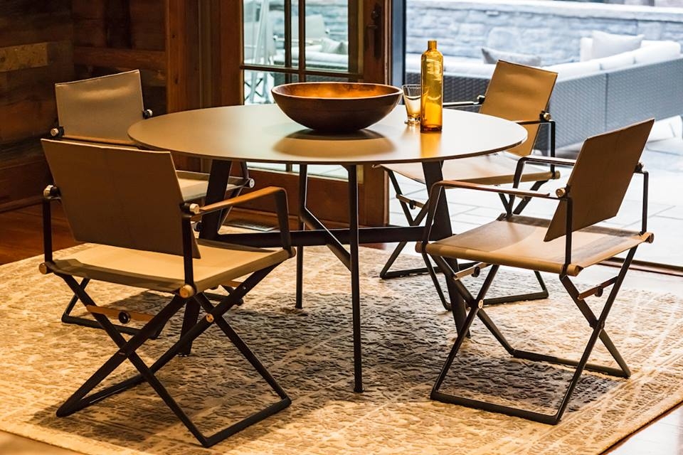 SEAX collection - dining table and armchairs - designer JEAN-MARIE MASSAUD