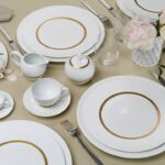 PORCELAIN TABLEWARE CRONOS OR, VASE LEGENDE