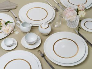 PORCELAIN TABLEWARE CRONOS OR, VASE LEGENDE