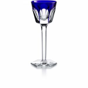 The HARCOURT 1841 RHINE wine glass showcases not only the characteristic architectural form of Baccarat‚Äôs famous HARCOURT 1841 collection, but also a play on light and color thanks to an overlay of bright crystal. The stunning flat-cut pattern of the bowl, which sits atop a tall lean stem, is crested with a translucent coat of splashy crystal. The graceful HARCOURT 1841 form is enhanced from every angle by the vivid hue, giving it depth and panache. The RHINE wine glass adds a modern and cheery flourish to the grand history of this storied collection.
