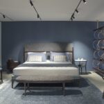 TOMORROW MORNING bed, ANDA bedside table, PETIT MATIN low table by RODOROTEA dressiBERTO LAZZERONI