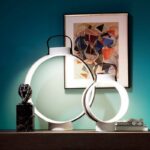 Porcelain lantern with leather belt NIGHTINGALE - designer CHIRSTOPHE DE LA FONTAINE