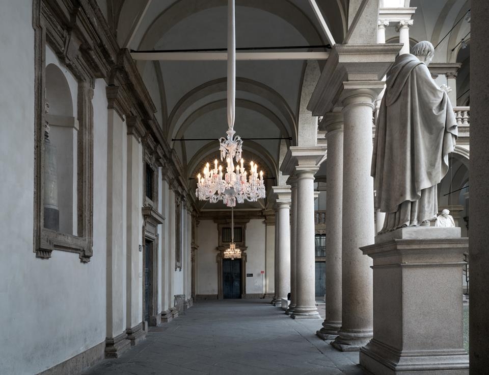 Crystal chandelier 24 lights Z√âNITH FLOU.