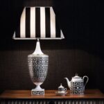 PORCELAIN TABLE LAMP and TABLEWARE LABIRINTO by GI√ì PONTI