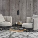 TORII NEST armchairs by NENDO, designed in 2020