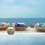 SWINGREST is the ultimate hanging sofa, perfect for suspending on a terrace or veranda, or even indoors - designer DANIEL POUZET