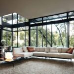 AVIO SOFA SYSTEMS BY PIERO LISSONI; SIDE TABLE PLATNER BY WARREN PLATNER 1966