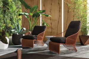 Armchairs COLETTE, coffee table CESAR - designer RODOLFO DORDONI