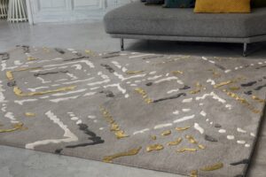 WOOL AND VISCOSE RUG ALY