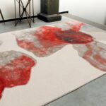 WOOL AND VISCOSE RUG COLEEN