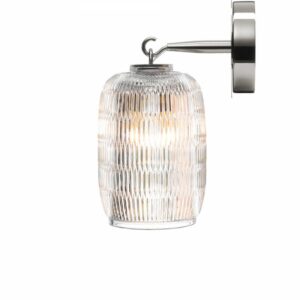 C√âLESTE wall lamp designed by PHILIPPE NIGRO. Inspired by the outline of some types of Japanese lantern, the C√âLESTE collection takes a new look at the rice grain elongated bevel cut. As a suspension or a wall light, placed on the ground or on its stand, these items provide a golden halo of light.