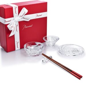 SWING ASIAN set. Brunch is always a good idea! The ASIAN SWING set consists of four crystal pieces, a chopstick holder, a small plate, a coupelle and a small bowl. Price ‚Ç¨260