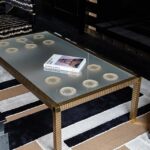 COFFEE TABLE exclusively made for LALIQUE SUITE by PATRICK HELLMANN at PRINCE DE GALLES HOTEL, PARIS