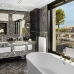 LALIQUE SUITE'S BATHROOM by PATRICK HELLMANN at PRINCE DE GALLES HOTEL, PARIS