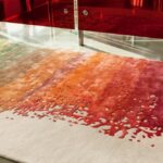 WOOL AND VISCOSE RUG COSMIC