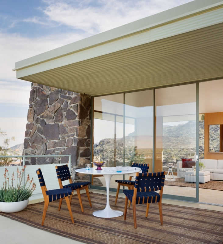 RISOM OUTDOOR SIDE CHAIR by JENS RISOM , designed in 1943.