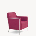 STEEL SMALL ARMCHAIR BY ENRICO FRANZOLINI, 2000