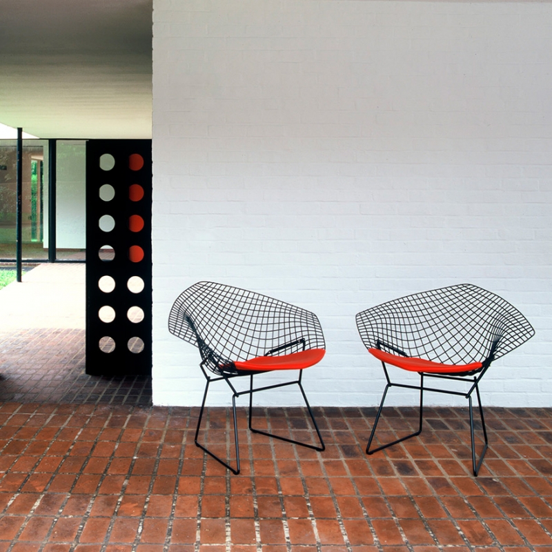 Chairs BERTOIA DIAMOND - designer HARRY BERTOIA 1952