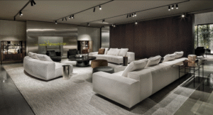 GOODMAN modular seating system designed by RODOLFO DORDONI.The new curved elements of our GOODMAN modular seating system echo the lines of our 2023 Collection: a surprising rounded design that lends a sinuous aesthetic, not only to the single element, but also to the configurations that can be created to meet the ever-changing nature of contemporary living.