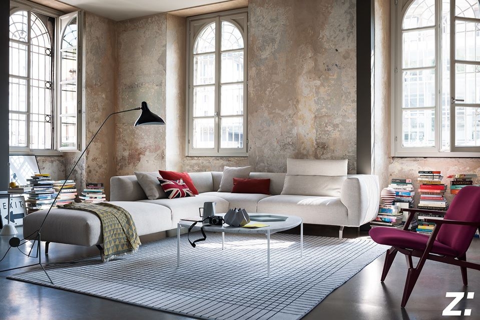 SOFA KIM BY LUDOVICA + ROBERTO PALOMBA 2018, ARMCHAIR LOUISE BY PHILIPPE NIGRO 2018