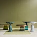 BELL SIDE and COFFEE tables designed by SEBASTIAN HERNKER. In year 2023, SEBASTIAN HERKNER designed a new colour variant for the