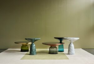 BELL SIDE and COFFEE tables designed by SEBASTIAN HERNKER. In year 2023, SEBASTIAN HERKNER designed a new colour variant for the