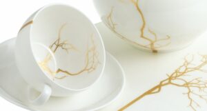 FINE BONE CHINA TABLEWARE GOLDEN FOREST - MADE IN GERMANY