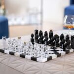 Take the time for the game of kings. CHESS GAME designed by MARCEL WANDERS STUDIO for Baccarat, the king of games and the game of kings is transformed into a genuine collector's item. Pawns in crystal and chessboard in inlaid marble.