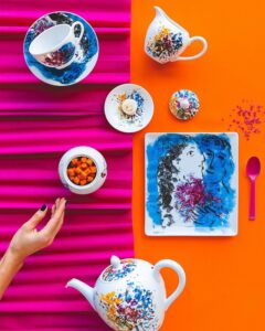 LES BOUQUETS DE FLEUR  BY MARC CHAGALL.