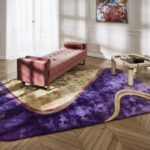 CIENEGA I hand tufted carpet by ELLIOTT BARNERS, designed in 2022.Irresistibly evoking contrasting and colorful cartographies,CIENEGA I transposes the roads and landscapes of the architect‚Äôs childhood home into creative carpet design