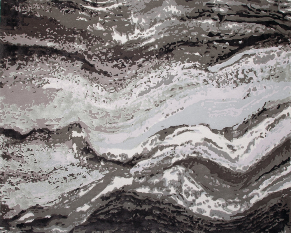 HALDIS I RUG OF 77% WOOL AND 23% DULL SILK BY EDWARD FIELDS CARPET MAKERS