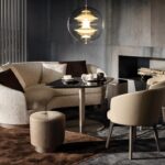 AMELIE LOUNGE LITTLE SWIVEL ARMCHAIR and LITTLE FIXED ARMCHAIR by RODOLFO DORDONI