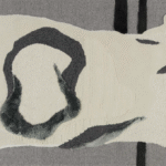 ANNULARITY I RUG OF 50% FELTED WOOL, 42% BERBER WOOL, 5% SILK, 2% SPUN SILK AND 1% FLAX BY GEORGE NAKASHIMA