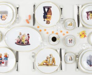 PORCELAIN TABLEWARE BANALITY SERIES - DESIGNER JEFF KOONS