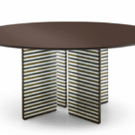 BIG WAVE TABLE WITH DV GLASS BASE  BY. LUDOVICA + ROBERTO PALOMBA