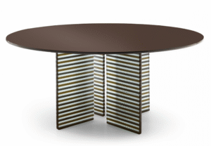 BIG WAVE TABLE WITH DV GLASS BASE  BY. LUDOVICA + ROBERTO PALOMBA