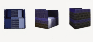 BLOCK SEAT ARMCHAIR BY EDWARD VAN VLIET, 2016