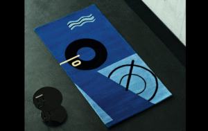 BLUE MARINE RUG BY EILEEN GRAY 1925 ‚Äì 1935
