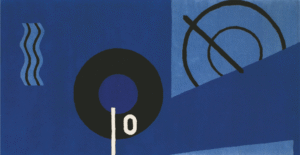 BLUE MARINE RUG BY EILEEN GRAY 1925 ‚Äì 1935