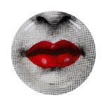 TRAY BOCCA.  A FORNASETTI TRAY FEELS NEVER OUT OF PLACE, WHEREVER YOU MAY PUT IT. BY SELECTING FORNASSETIS MOST CAPTIVATING ILLUSTRATIONS AND DESIGNS WE TRANSFORMED THESE TRAYS INTO UNCONVENTIONAL WORKS OF ART. DETAILS- COLOUR: WHITE, DIAMETERS: 40CM AND 60CM