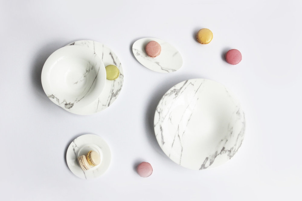 FINE BONE CHINA TABLEWARE CARRARA