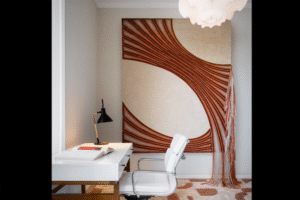 REBOUND RUG OF 70% WOOL AND 30% DULL SILK AND BY EDWARD FIELDS