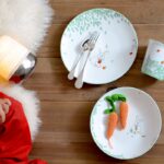 NEW PORCELAIN PLATE, CEREAL BOWL AND TUMBLER FOR CHILDREN PETIT BOULINGRIN