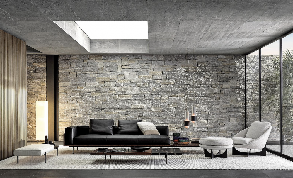 BRASILIA sofa designed by MARCIO KOGAN / studio mk27, has an ultra-precise, contemporary, minimal style, rooted in Brazilian modernism.