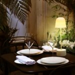 The lamp goes on or off by touching the base and has 4 lighting levels