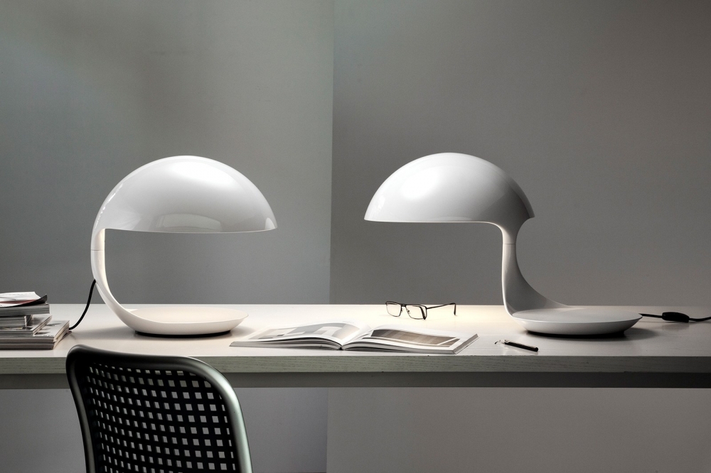 Swivel table lamp SERPENTE - designer ELIO MARTINELLI