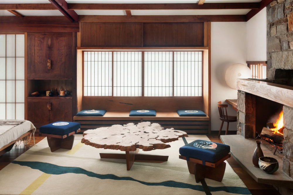 CONOID II RUG OF 100% WOOL BY GEORGE NAKASHIMA IN 1959